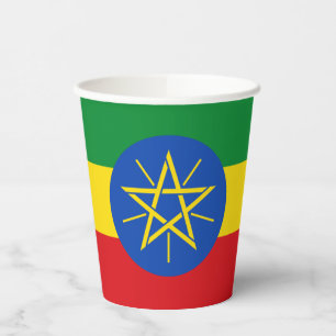 Vasos De Papel Bandera de Etiopía
