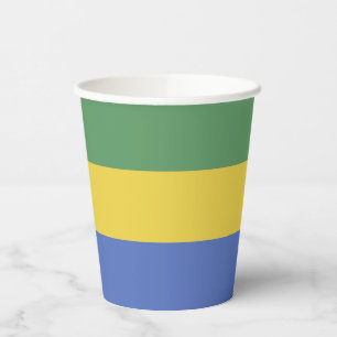 Vasos De Papel Bandera de Gabón