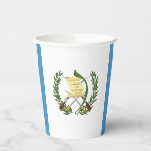 Vasos De Papel Bandera de Guatemala