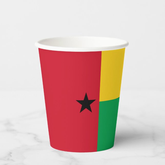 Vasos De Papel Bandera de Guinea-Bissau (Anverso)