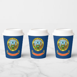 Vasos De Papel Bandera de Idaho