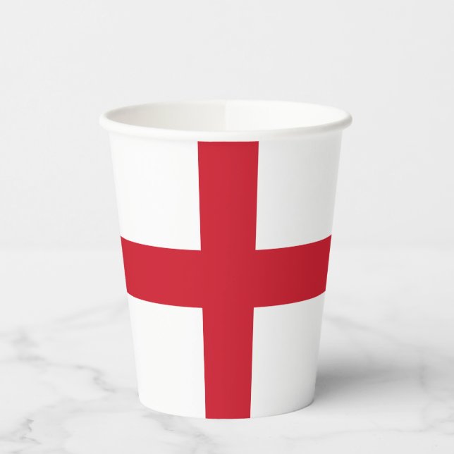 Vasos De Papel Bandera de Inglaterra (Izquierda)