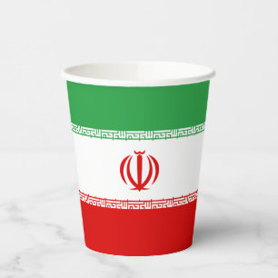 Vasos De Papel Bandera de Irán