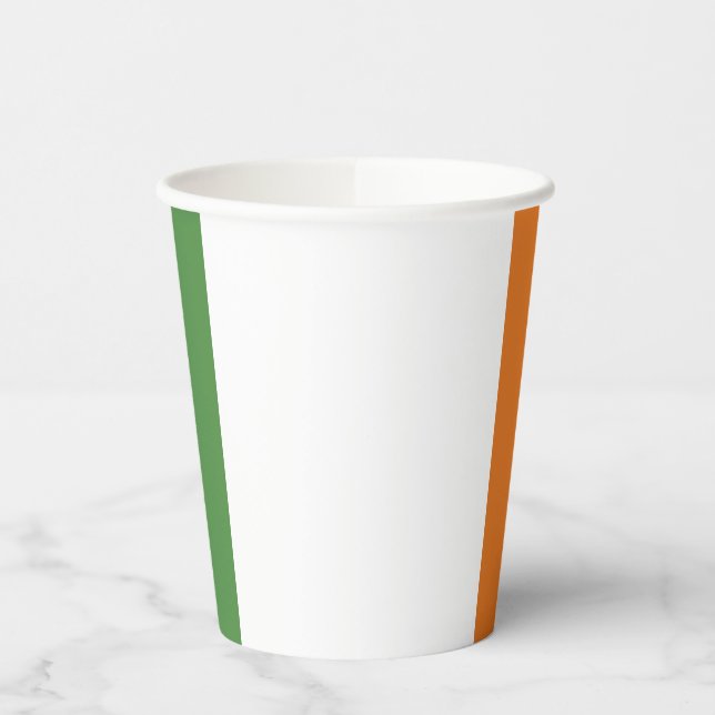 Vasos De Papel Bandera de Irlanda (Izquierda)