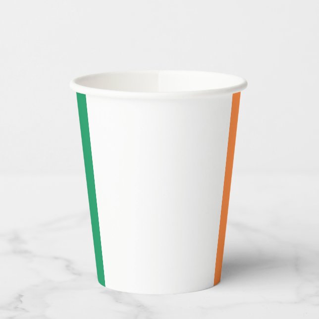Vasos De Papel Bandera de Irlanda (Izquierda)