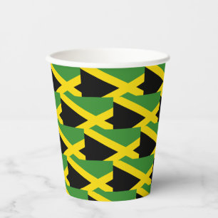 Vasos De Papel Bandera de Jamaica elegante