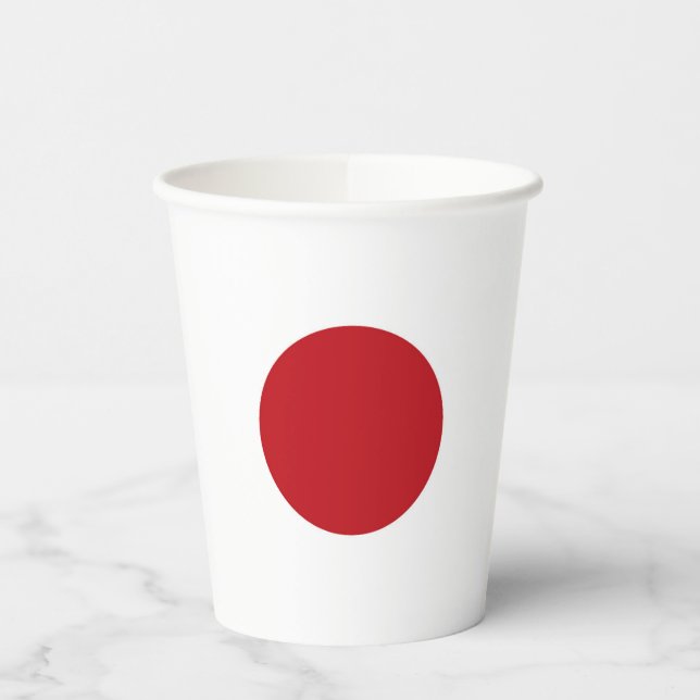 Vasos De Papel Bandera de Japón (Izquierda)