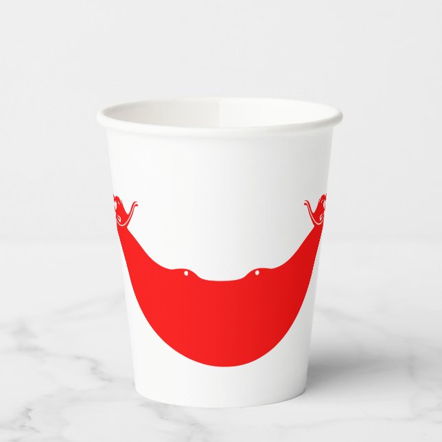 Vasos De Papel Bandera de la Isla de Pascua (Izquierda)