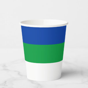 Vasos De Papel Bandera de la República de Komi