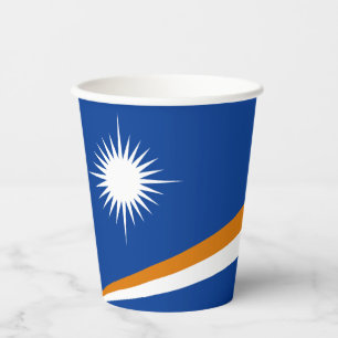 Vasos De Papel Bandera de las Islas Marshall