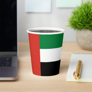 Vasos De Papel Bandera de los Emiratos Árabes Unidos