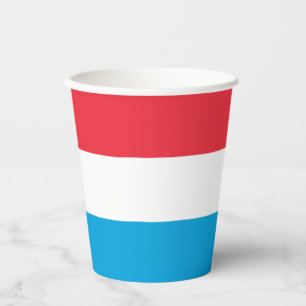 Vasos De Papel Bandera de Luxemburgo