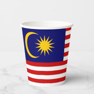Vasos De Papel Bandera de Malasia