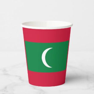 Vasos De Papel Bandera de Maldivas