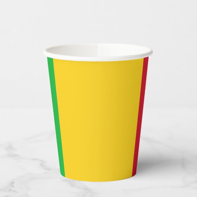 Vasos De Papel Bandera de Malí (Izquierda)