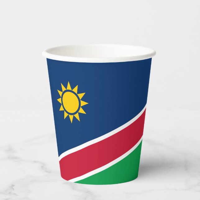 Vasos De Papel Bandera de Namibia (Anverso)