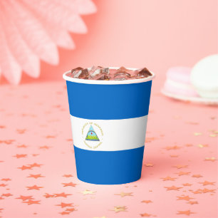 Vasos De Papel Bandera de Nicaragua