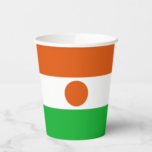 Vasos De Papel Bandera de Níger (Izquierda)