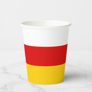 Vasos De Papel Bandera de Osetia del Sur