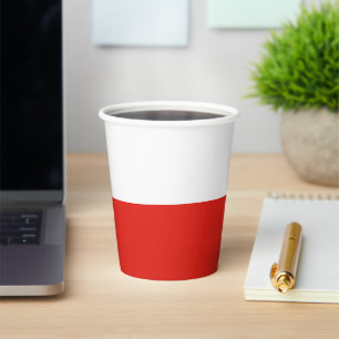 Vasos De Papel Bandera de Polonia