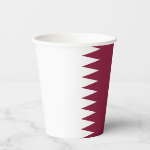 Vasos De Papel Bandera de Qatar