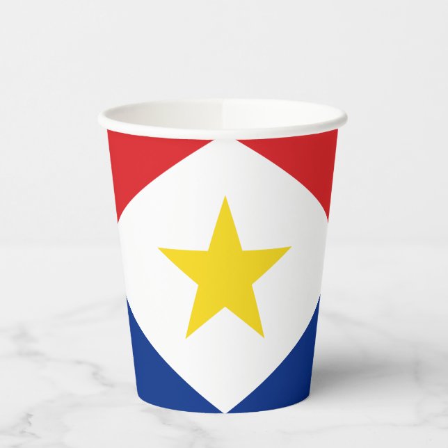 Vasos De Papel Bandera de Saba (Izquierda)