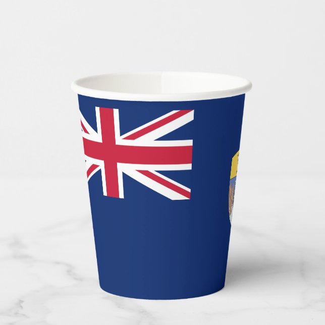 Vasos De Papel Bandera de Santa Elena (Izquierda)
