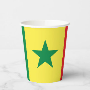 Vasos De Papel Bandera de Senegal