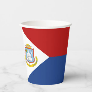 Vasos De Papel Bandera de Sint Maarten