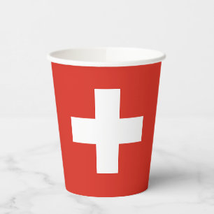 Vasos De Papel Bandera de Suiza