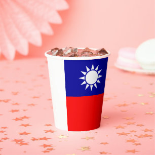 Vasos De Papel Bandera de Taiwán: República de China, Taipéi Chin