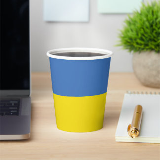 Vasos De Papel Bandera de Ucrania, ucraniano Slava Ukraini Слава 
