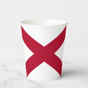 Vasos De Papel Bandera del estado de Alabama