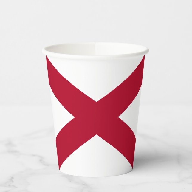 Vasos De Papel Bandera del estado de Alabama (Izquierda)