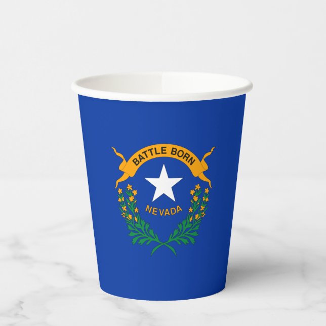 Vasos De Papel Bandera del estado de Nevada (Izquierda)
