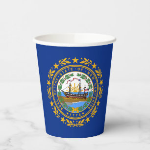 Vasos De Papel Bandera del estado de New Hampshire