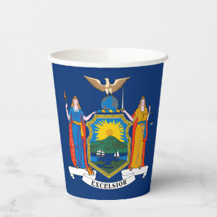 Vasos De Papel Bandera del estado de Nueva York