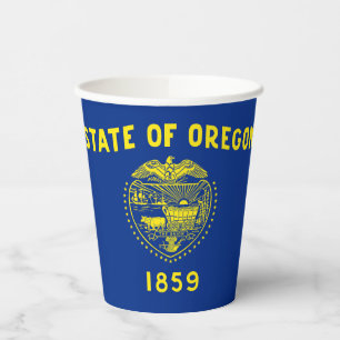 Vasos De Papel Bandera del estado de Oregon