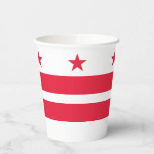 Vasos De Papel Bandera del estado de Washington DC