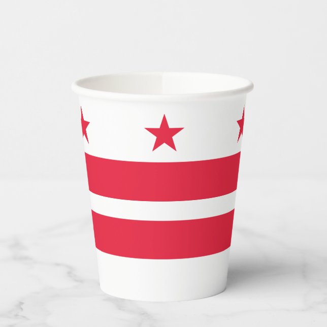 Vasos De Papel Bandera del estado de Washington DC (Izquierda)