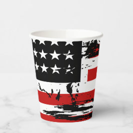 Vasos De Papel Bandera estadounidense vintage