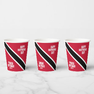 Vasos De Papel Bandera nacional del Día de la Independencia de Tr