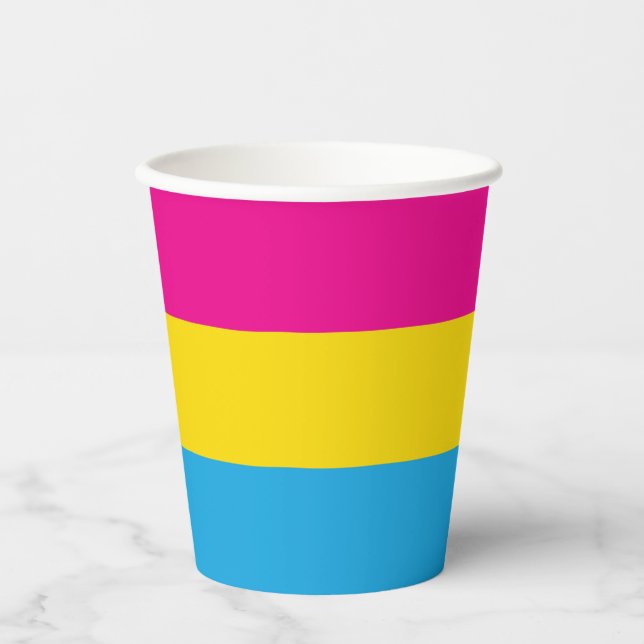 Vasos De Papel Bandera panorámica (Anverso)