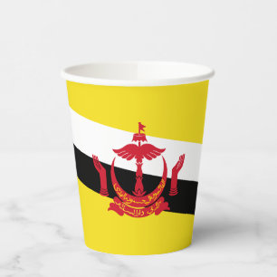Vasos De Papel Bandera patriótica de Brunéi
