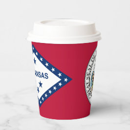 Vasos De Papel Bandera y Sello de Arkansan, Bandera de Arkansas