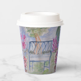 Vasos De Papel Baño de jardín de verano