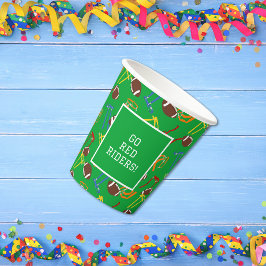 Vasos De Papel Banquete de Fútbol de fin de Fiesta de temporada