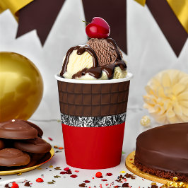 Vasos De Papel Bar de vaina de chocolate