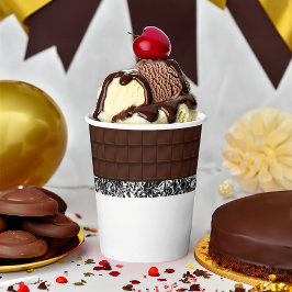 Vasos De Papel Bar de vaina de chocolate