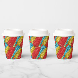 Vasos De Papel Barajas de colores